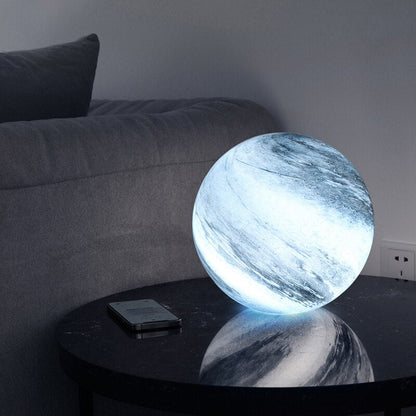 Ronde Tafellamp Met Swirlpatroon En Instelbare Lichtkleuren