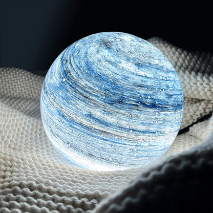 Ronde Tafellamp Met Swirlpatroon En Instelbare Lichtkleuren