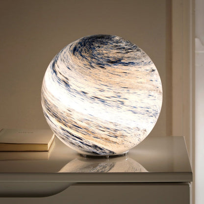 Ronde Tafellamp Met Swirlpatroon En Instelbare Lichtkleuren