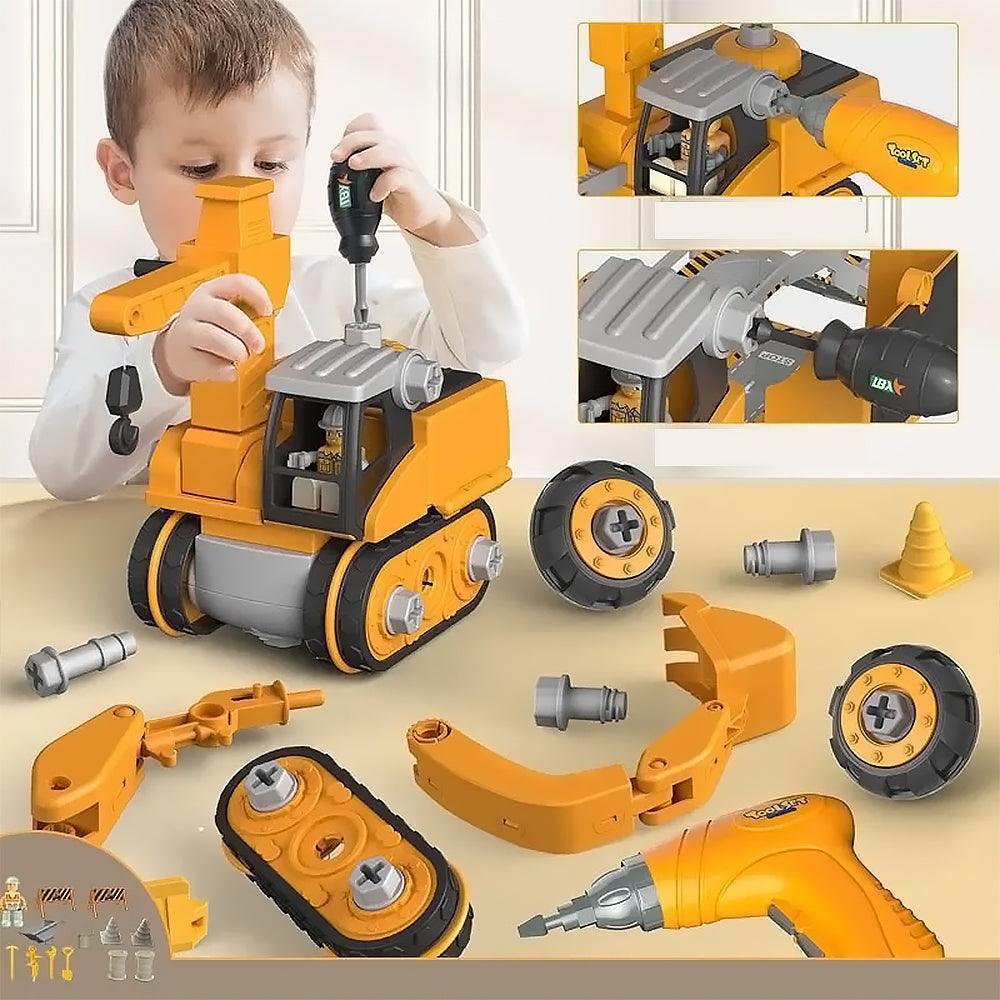 Bouwset Graafmachine Met Schroevendraaier En Educatieve Functie