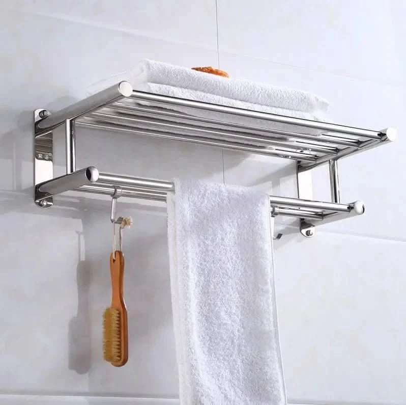 RVS Handdoekrek met Plank, Stang en Haken