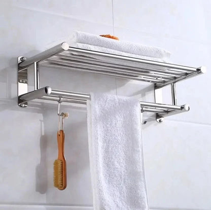 RVS Handdoekrek met Plank, Stang en Haken