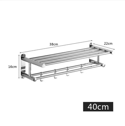 RVS Handdoekrek met Plank, Stang en Haken
