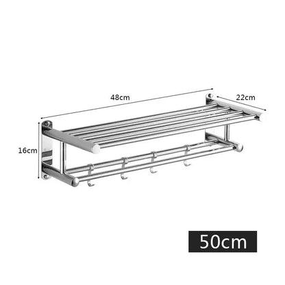 RVS Handdoekrek met Plank, Stang en Haken