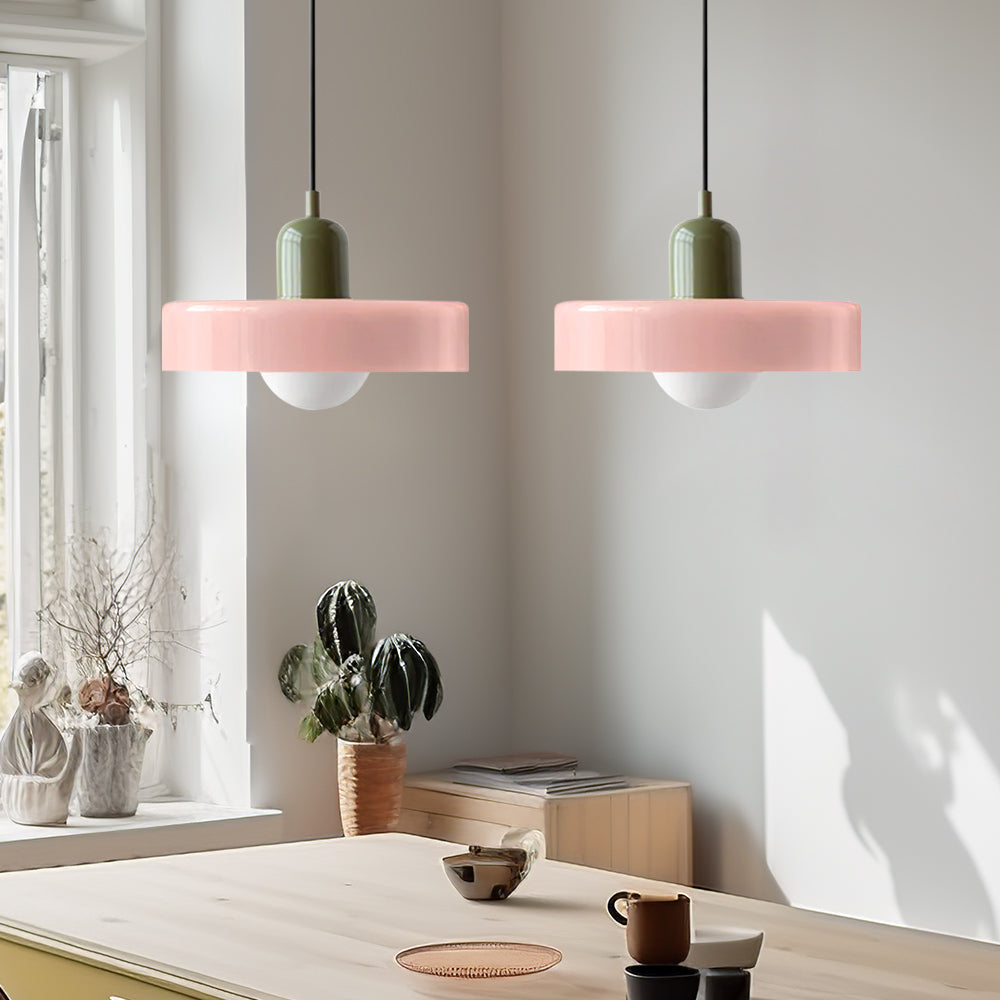 Bauhaus Hanglamp Met Dubbele Glazen Kappen Voor Sfeervolle Verlichting
