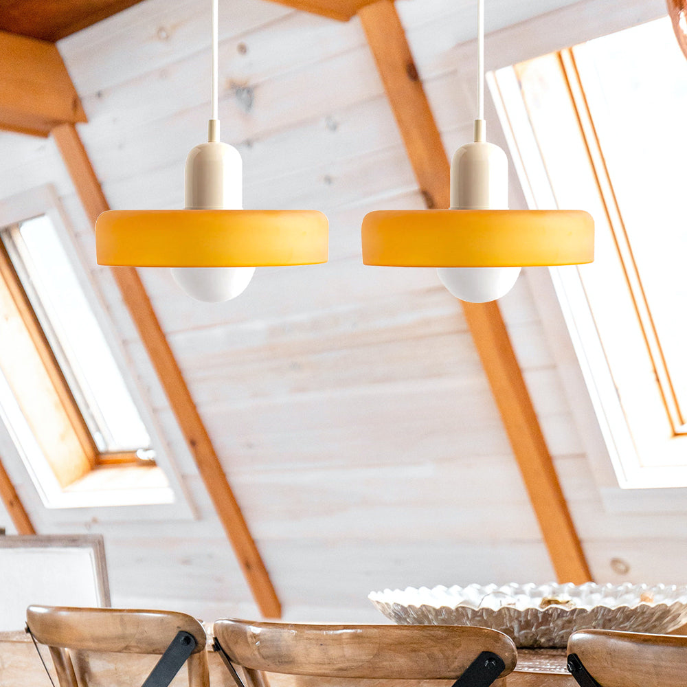 Bauhaus Hanglamp Met Dubbele Glazen Kappen Voor Sfeervolle Verlichting