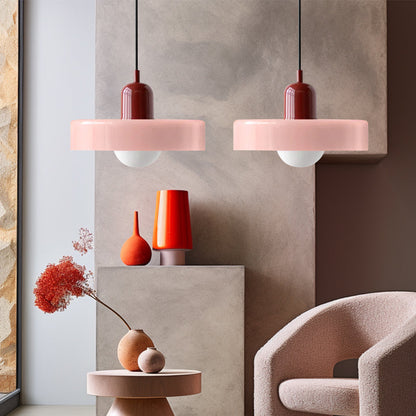 Bauhaus Hanglamp Met Dubbele Glazen Kappen Voor Sfeervolle Verlichting