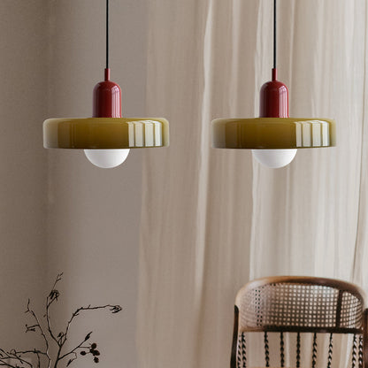 Bauhaus Hanglamp Met Dubbele Glazen Kappen Voor Sfeervolle Verlichting