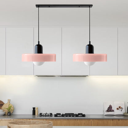 Bauhaus Hanglamp Met Dubbele Glazen Kappen Voor Sfeervolle Verlichting