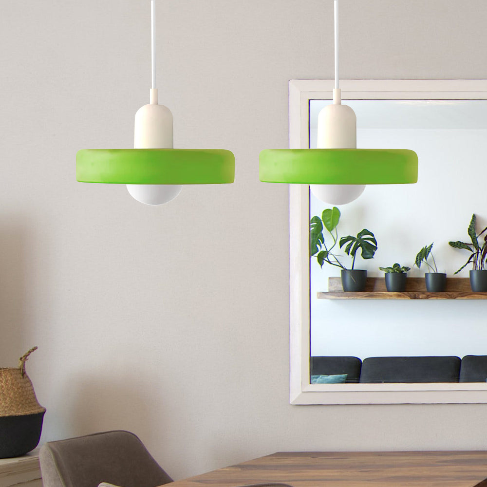 Bauhaus Hanglamp Met Dubbele Glazen Kappen Voor Sfeervolle Verlichting