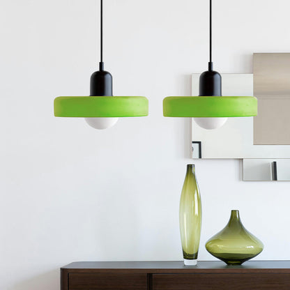 Bauhaus Hanglamp Met Dubbele Glazen Kappen Voor Sfeervolle Verlichting