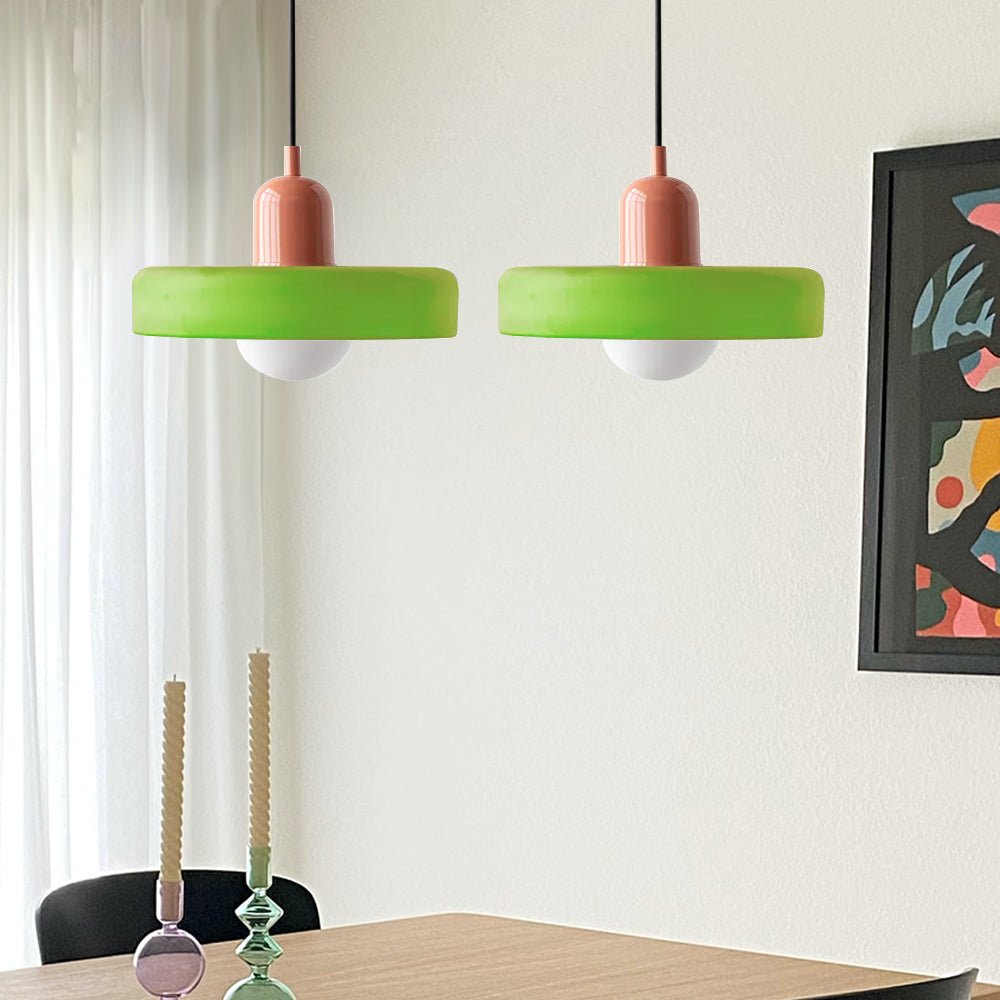 Bauhaus Hanglamp Met Dubbele Glazen Kappen Voor Sfeervolle Verlichting