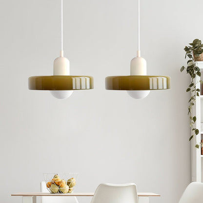 Bauhaus Hanglamp Met Dubbele Glazen Kappen Voor Sfeervolle Verlichting