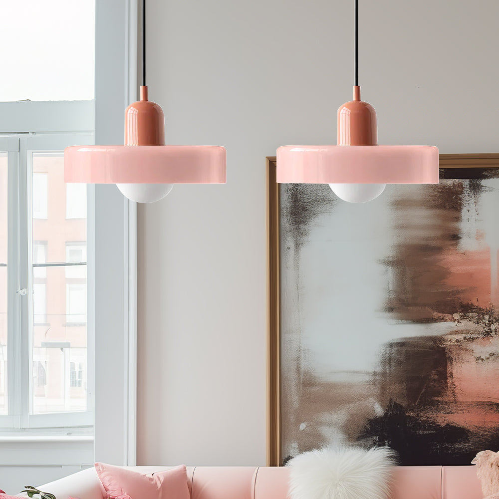 Bauhaus Hanglamp Met Dubbele Glazen Kappen Voor Sfeervolle Verlichting