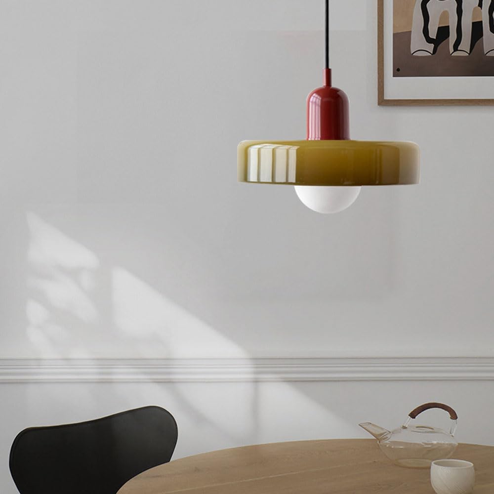 Bauhaus Hanglamp Met Dubbele Glazen Kappen Voor Sfeervolle Verlichting