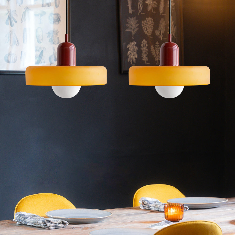 Bauhaus Hanglamp Met Dubbele Glazen Kappen Voor Sfeervolle Verlichting
