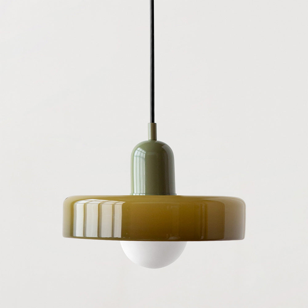 Bauhaus Hanglamp Met Dubbele Glazen Kappen Voor Sfeervolle Verlichting