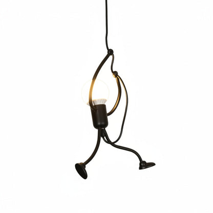 Retro Hanglamp met Speels Poppenvormig Design