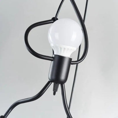 Retro Hanglamp met Speels Poppenvormig Design