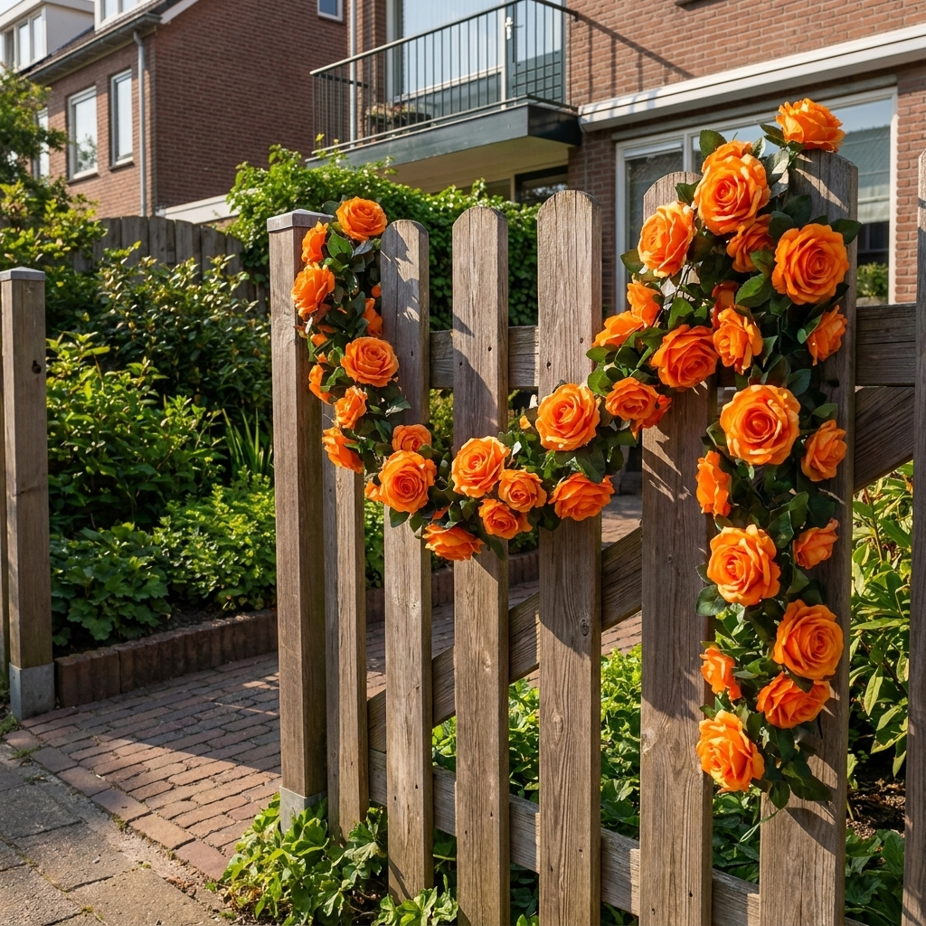 Zijden Rozen Klimopslinger Voor Blijvende Bloemdecoratie