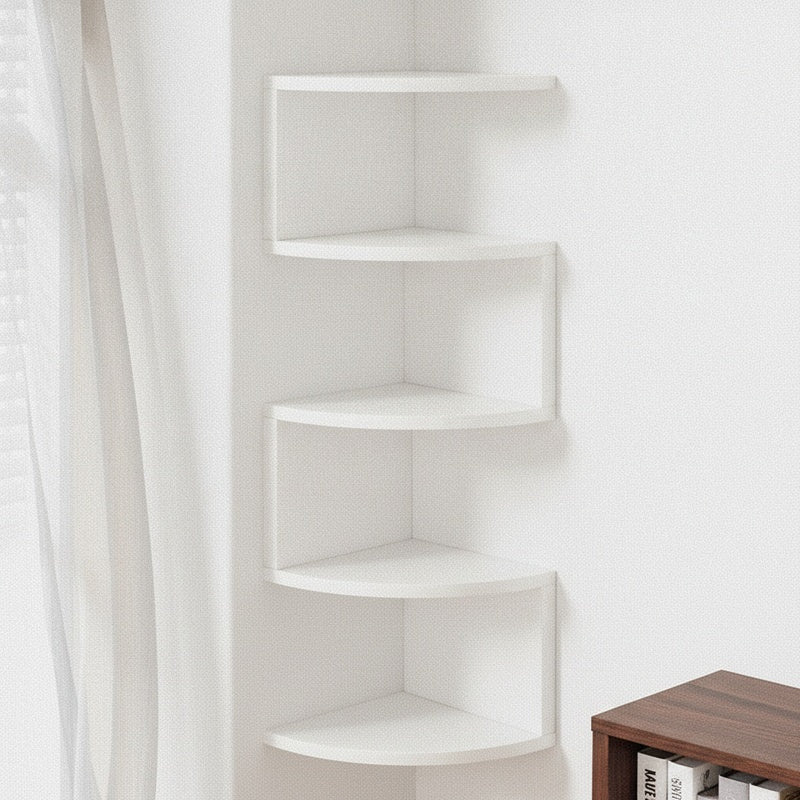 Zigzag Hoekwandrek Met 5 Niveaus Voor Decoratieve Opberging