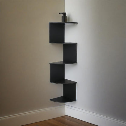 Zigzag Hoekwandrek Met 5 Niveaus Voor Decoratieve Opberging