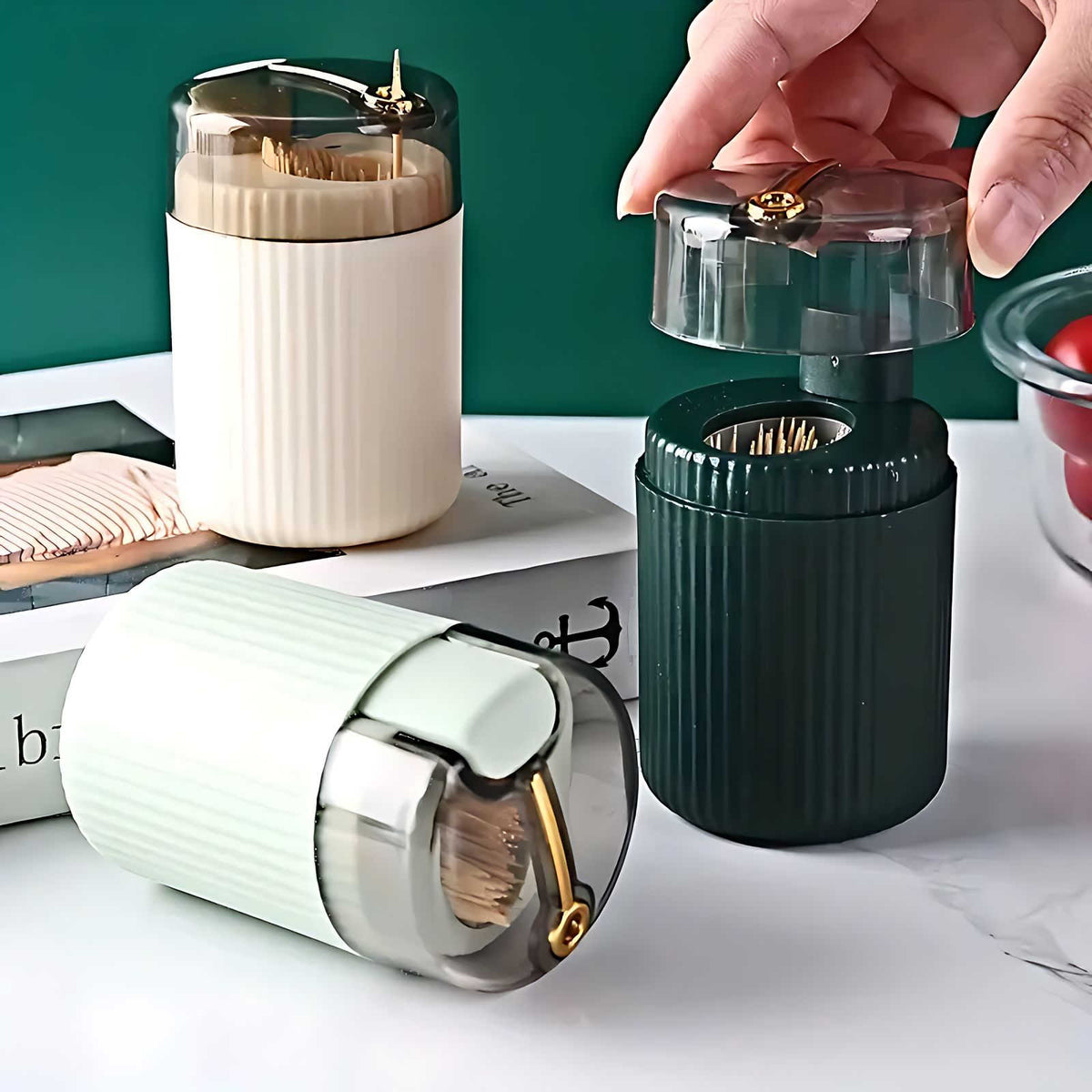 Automatische Tandenstokerhouder met Pop-up Mechanisme