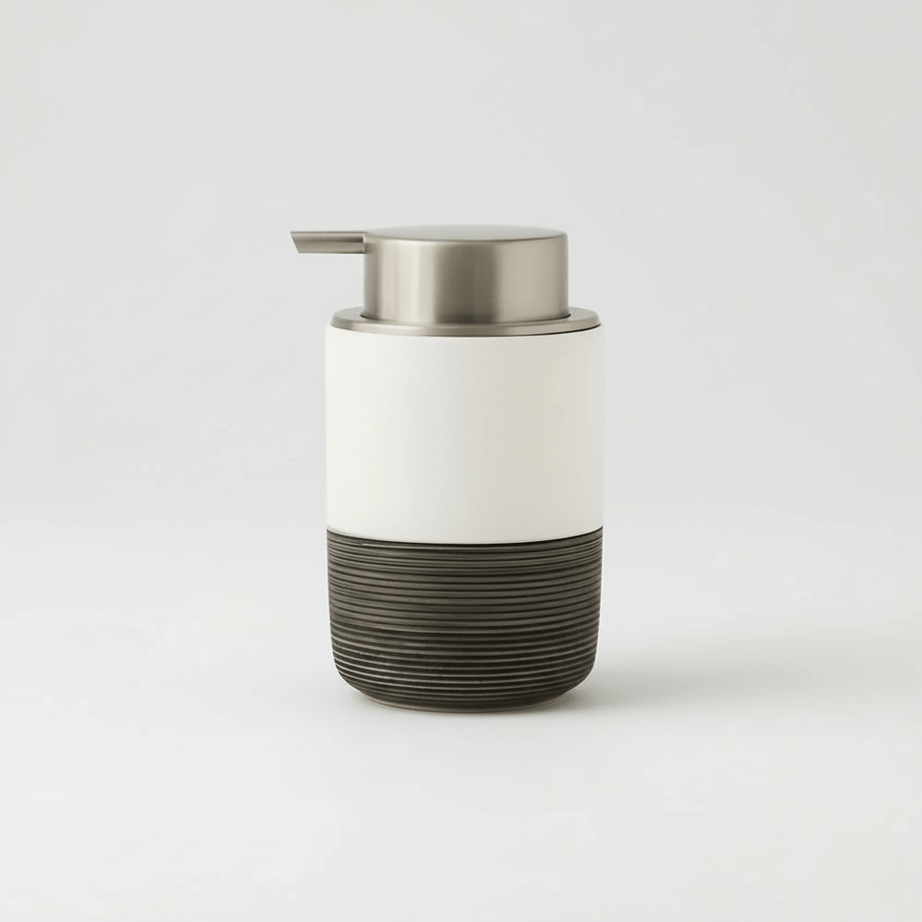 Keramische Zeepdispenser met RVS Pomp – 300 ml