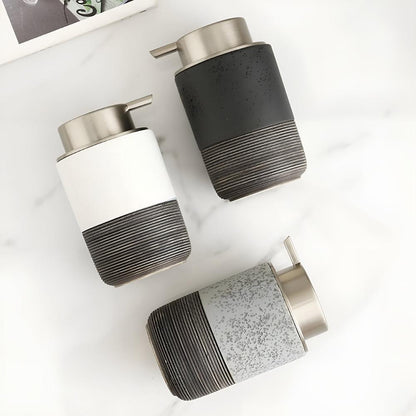 Keramische Zeepdispenser met RVS Pomp – 300 ml