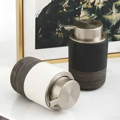 Keramische Zeepdispenser met RVS Pomp – 300 ml