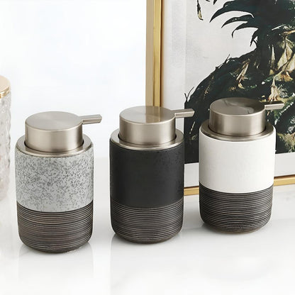 Keramische Zeepdispenser met RVS Pomp – 300 ml