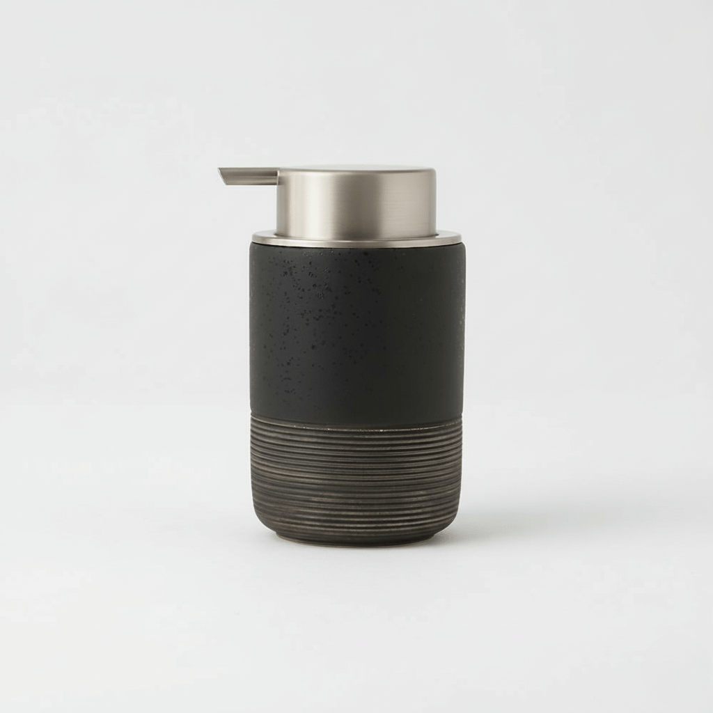 Keramische Zeepdispenser met RVS Pomp – 300 ml