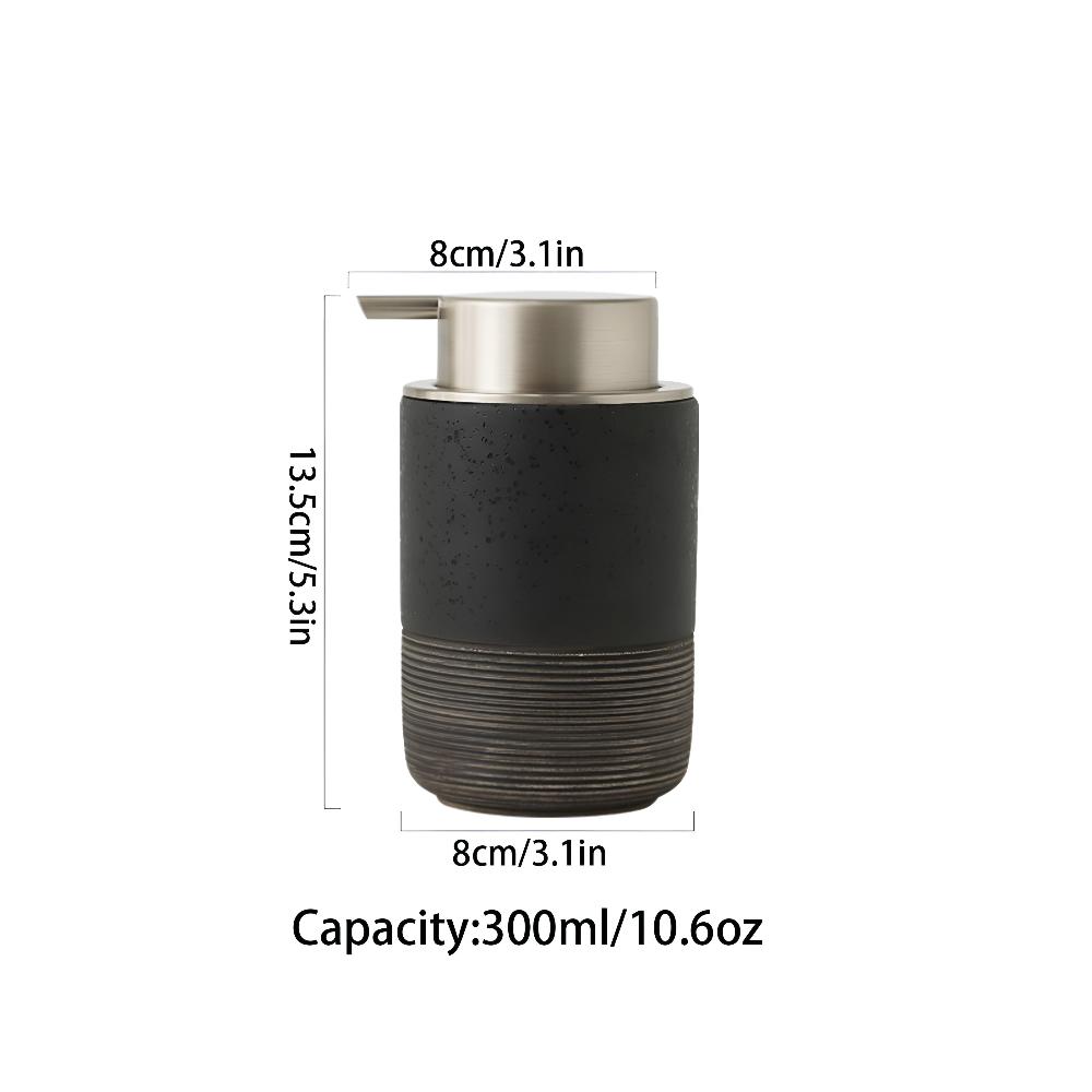 Keramische Zeepdispenser met RVS Pomp – 300 ml