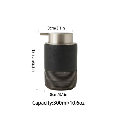 Keramische Zeepdispenser met RVS Pomp – 300 ml