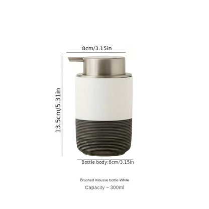 Keramische Zeepdispenser met RVS Pomp – 300 ml