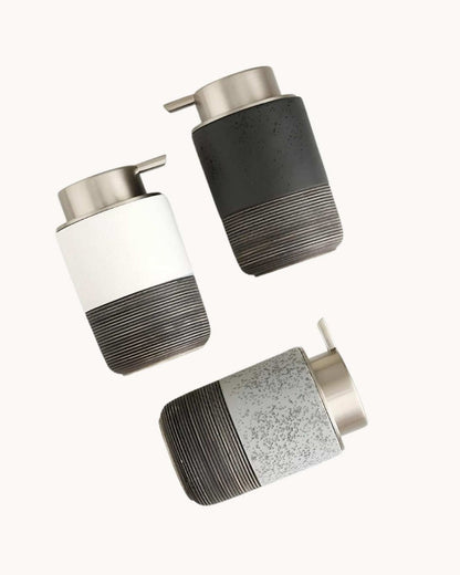 Keramische Zeepdispenser met RVS Pomp – 300 ml