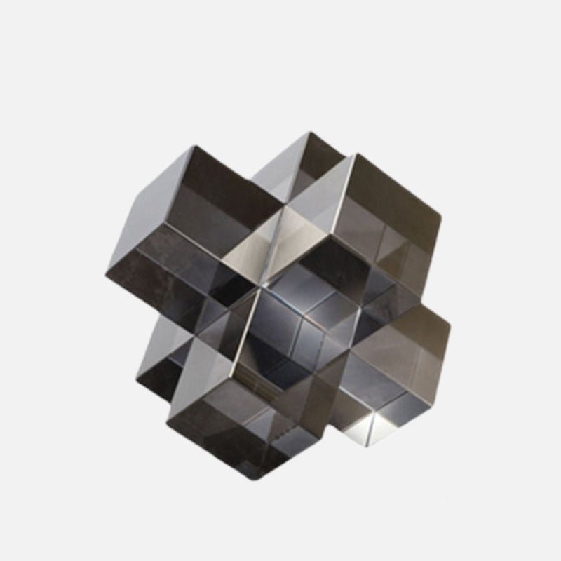 Geometrische Kristallen Sculptuur met 3D-Design