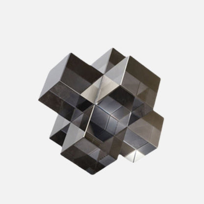 Geometrische Kristallen Sculptuur met 3D-Design