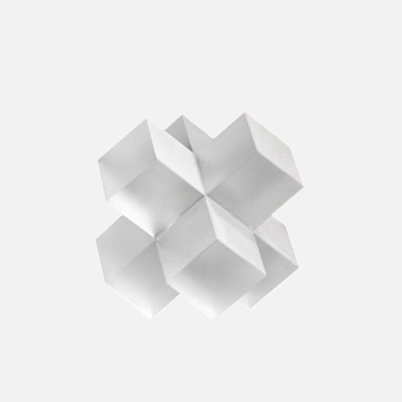Geometrische Kristallen Sculptuur met 3D-Design