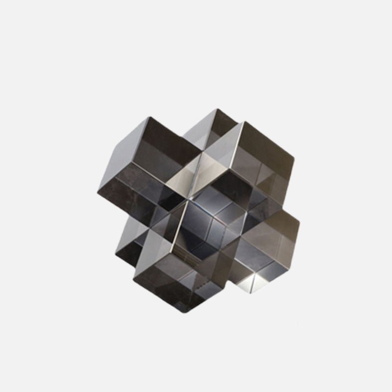 Geometrische Kristallen Sculptuur met 3D-Design