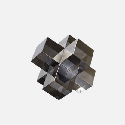Geometrische Kristallen Sculptuur met 3D-Design