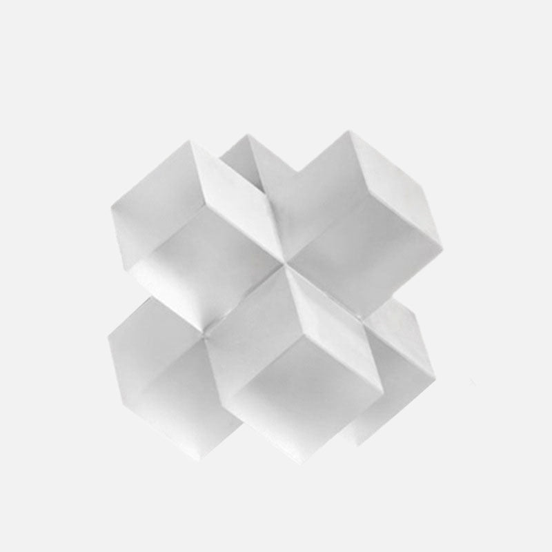 Geometrische Kristallen Sculptuur met 3D-Design