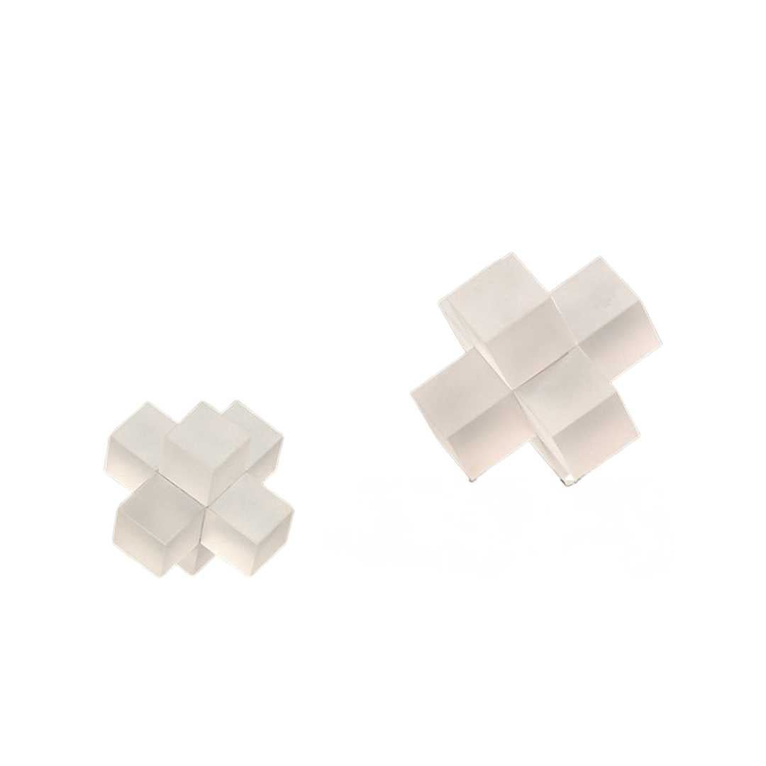 Geometrische Kristallen Sculptuur met 3D-Design