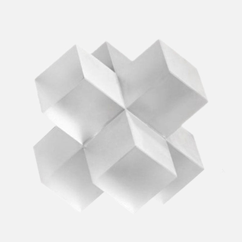 Geometrische Kristallen Sculptuur met 3D-Design