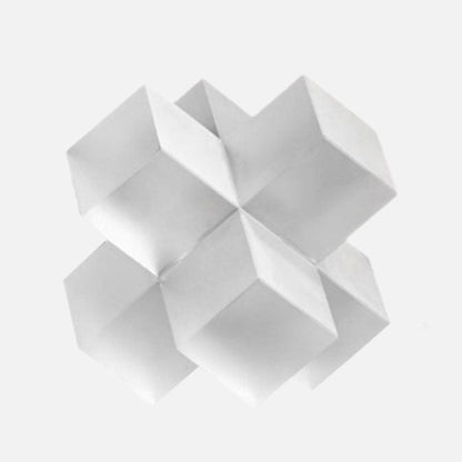 Geometrische Kristallen Sculptuur met 3D-Design