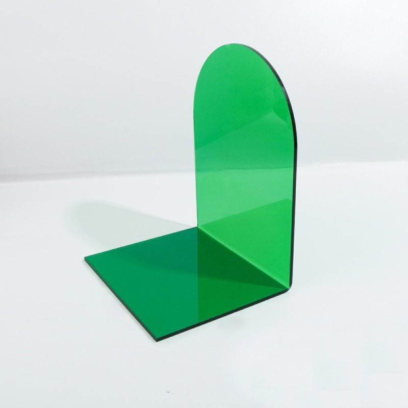 Transparante Acryl Boekensteunen met Gebogen Design – Set van 2