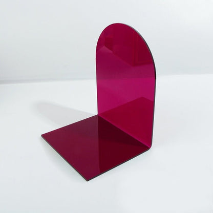 Transparante Acryl Boekensteunen met Gebogen Design – Set van 2