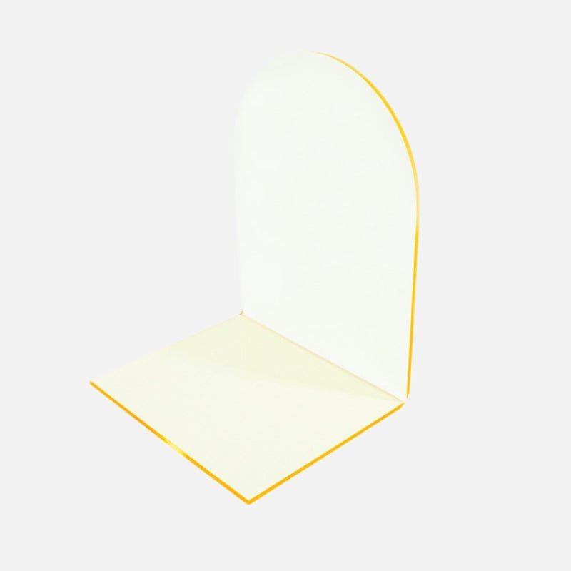 Transparante Acryl Boekensteunen met Gebogen Design – Set van 2