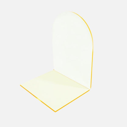 Transparante Acryl Boekensteunen met Gebogen Design – Set van 2