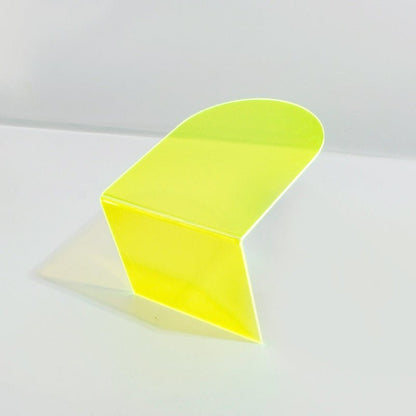Transparante Acryl Boekensteunen met Gebogen Design – Set van 2